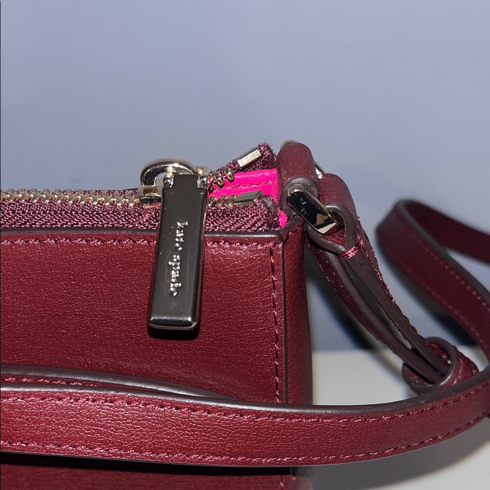 Kate Spade Burgundy Crossbody Bag - Picture 6 of 9